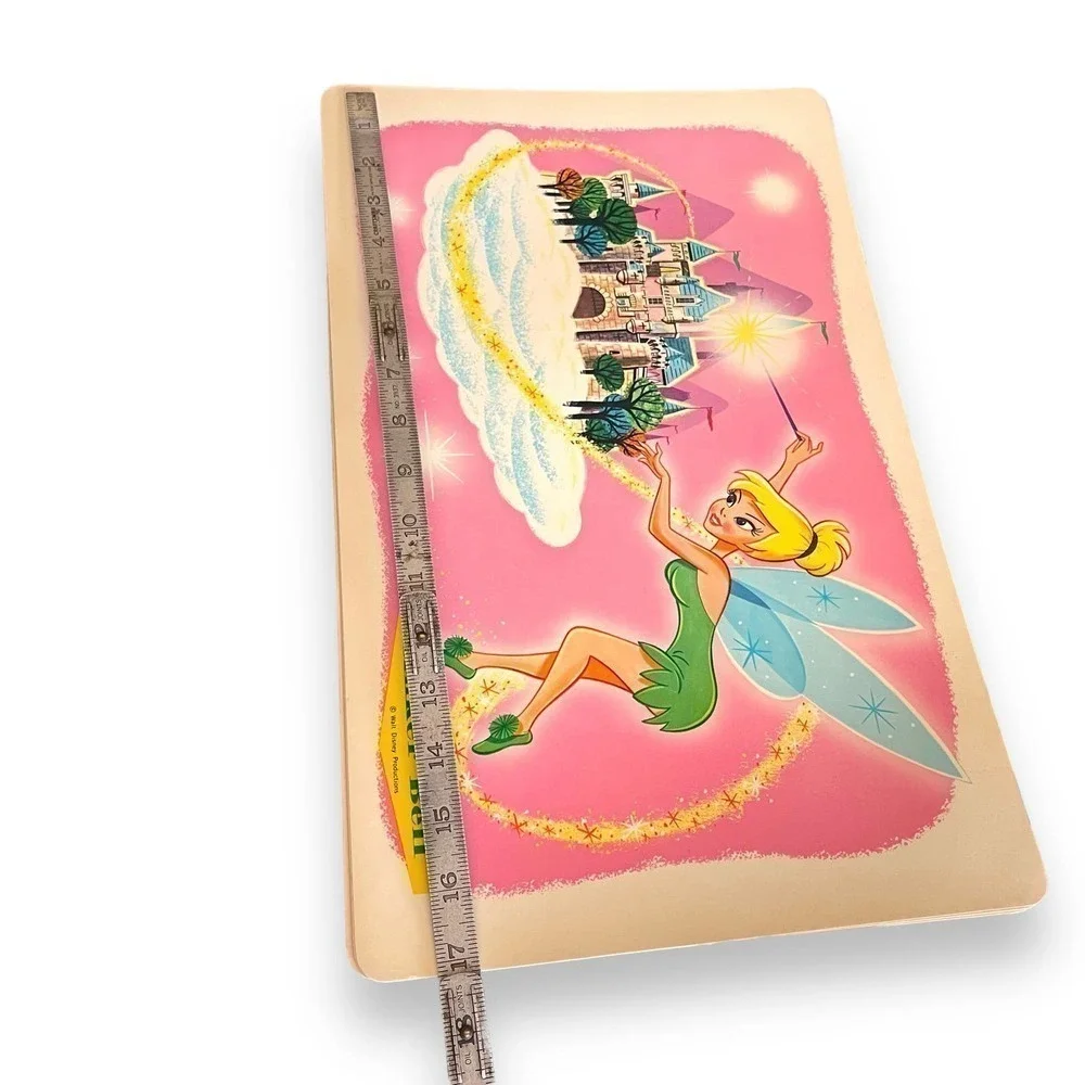 Set of 4 Peter Pan Tinker Bell 17x11 Placemat Walt Disney Castle Vintage 1960s